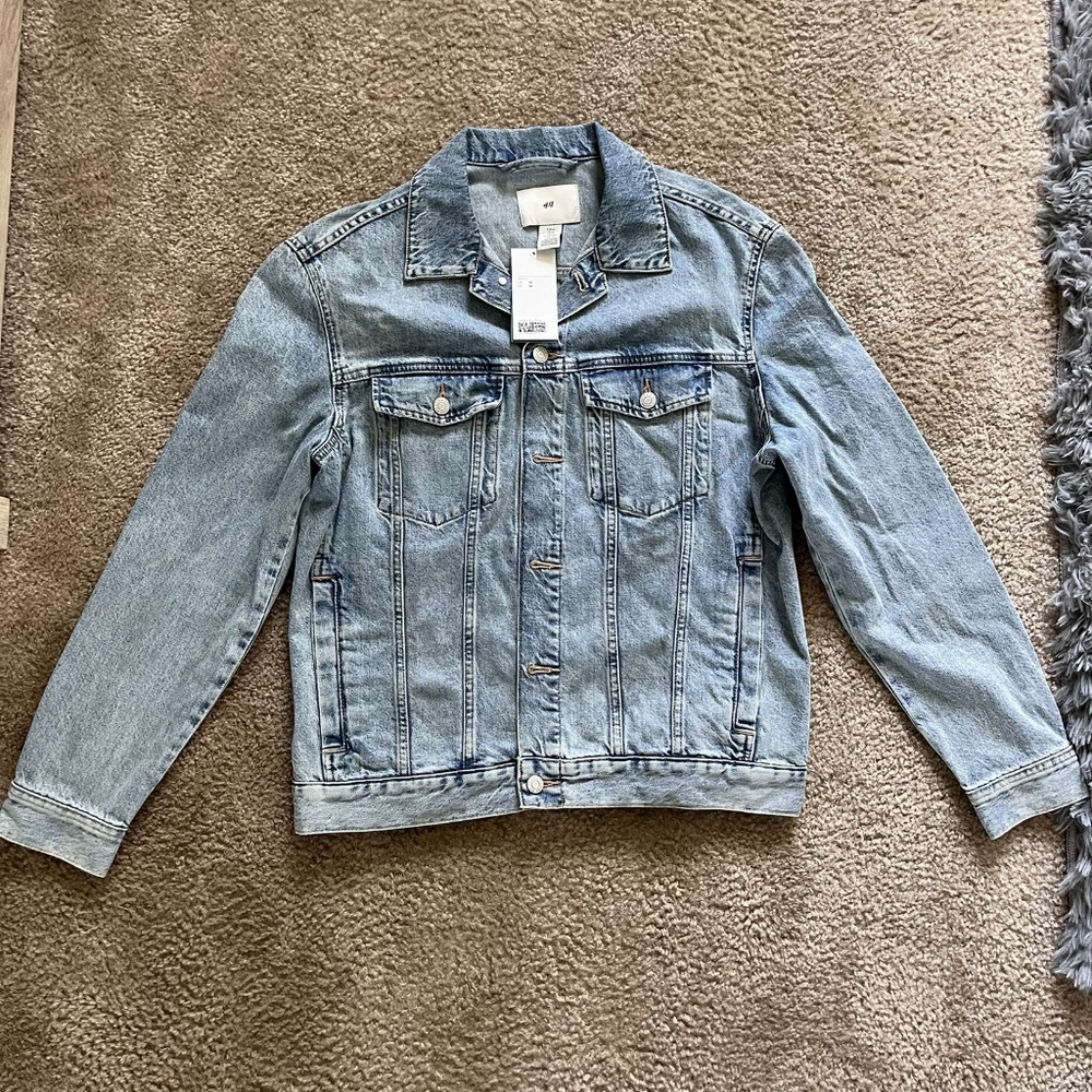 NWT HM Men's Denim Jacket Medium h&m New